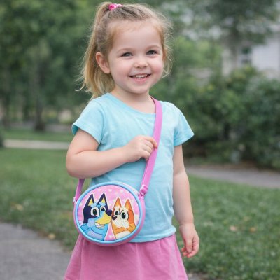 Eplusm Dívčí kabelka BLUEY kulatá růžová – Sleviste.cz