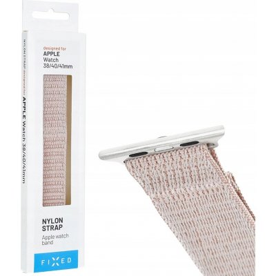 FIXED Nylon Sporty Strap nylonový řemínek pro Apple Watch 38 / 40 / 41mm růžově zlatý FIXNST2-436-ROGD – Zboží Mobilmania