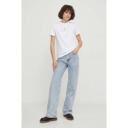 Calvin Klein Jeans Bavlněné tričko J20J223264 bílá