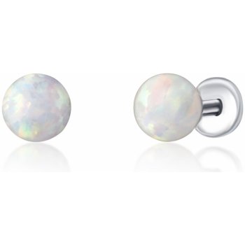 JwL Luxury Pearls Ocelové náušnice z pravého opálu JL0810