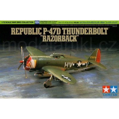 Tamiya Plastikový model letadla 60769 WB P 47D Thunderbolt Razorback 1:72 – Sleviste.cz