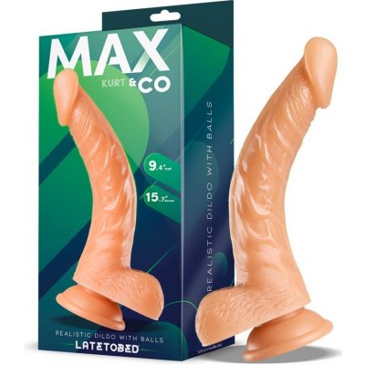 Max & Co Kurt Realistic Dildo with Testicles 9,4" 24cm Flesh