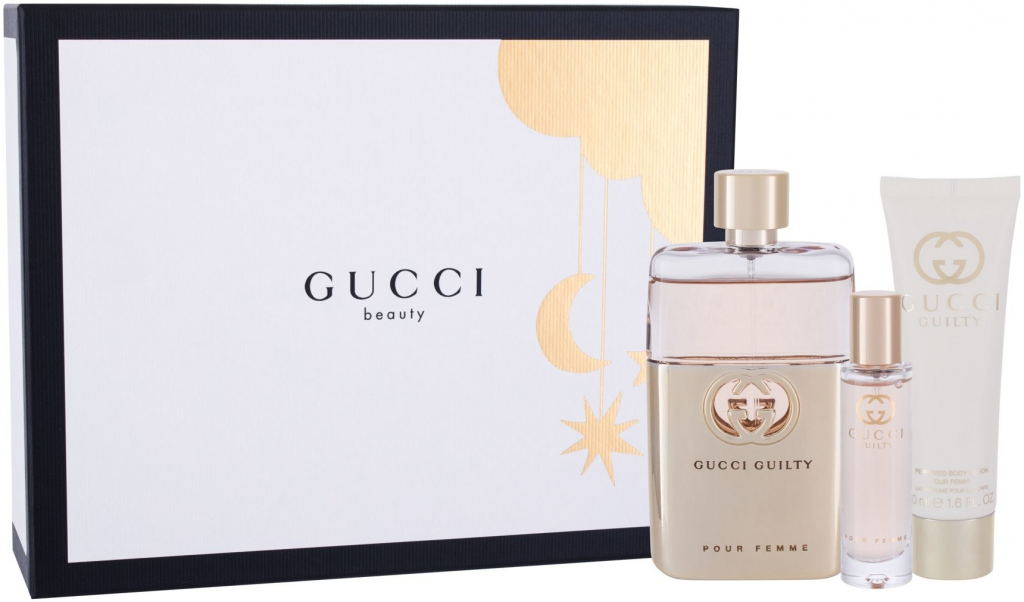 Gucci Guilty EDP 90 ml + EDP 15 ml + tělové mléko 50 ml dárková sada