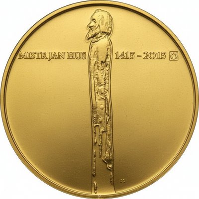 Česká mincovna Zlatá mince 10000 Kč Jan Hus 2015 Standard 31,107 g – Zboží Dáma