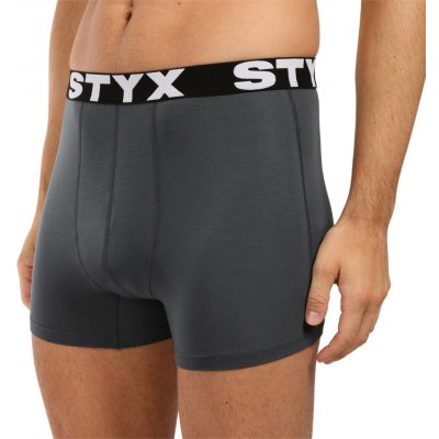 Styx pánské boxerky sportovní guma světle šedé – Hledejceny.cz