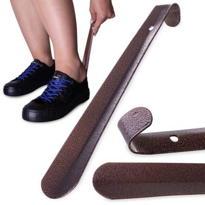 Kovový obuvák na boty - 26 cm, hnědá – Zbozi.Blesk.cz