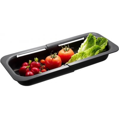 Plastové sítko na dřez Gefu DRENARE 34,5-20cm černé – Sleviste.cz