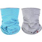 Set nákrčník dětský tenký Outlast pruh azurový/šedý melír – Hledejceny.cz