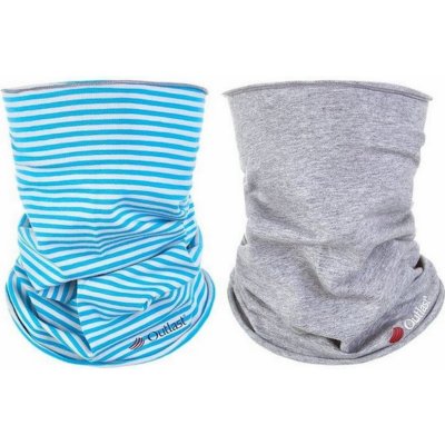 Set nákrčník dětský tenký Outlast pruh azurový/šedý melír – Hledejceny.cz