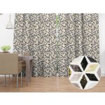 Biante Dekorační závěs Leona LN-065 Zlato-černá mozaika 130x140 cm – Zboží Mobilmania