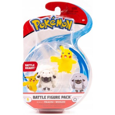 Jazwares Battle Figure Pokémon Pikachu Wooloo – Zboží Mobilmania