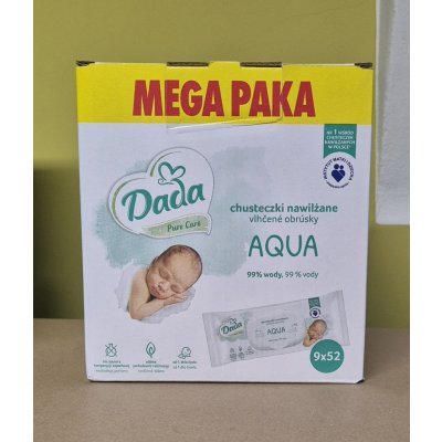 Dada Vlhčené ubrousky Pure Care Aqua 9 x 52 ks – Hledejceny.cz