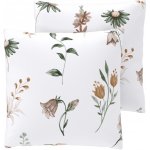 LIVARNO z jemného flanelu 2 ks květy/bílá 50 x 60 cm – Hledejceny.cz