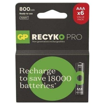 GP ReCyko Pro Professional AAA 6 ks B2618V – Zbozi.Blesk.cz