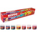 Kores prstové barvy Dedi Kolor 6+1 barva po 30 ml v kalíšcích – Zboží Dáma