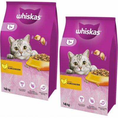 Whiskas Adult kuřecí 2 x 14 kg – Zboží Dáma