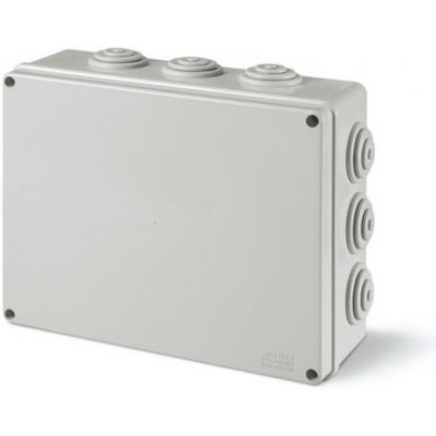Krabice rozbočovací SCABOX IP55 190x140x70 s vývodkami 685.007 – Sleviste.cz
