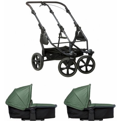 Tfk set duo2 frame 2025 air chamber wheel + carrycot olive – Zboží Dáma