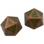 Sada kovových kostek D&D D20: Feywild Copper and Green (2 ks) – Zboží Živě