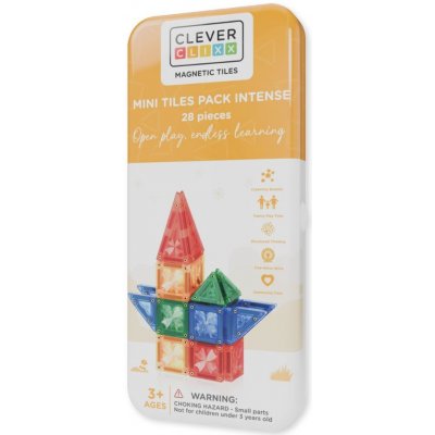 Cleverclixx Magnetická stavebnice mini - cestovní (28 ks) – Sleviste.cz