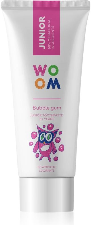 Woom Dětská zubní pasta Junior Bubble Gum 50 ml