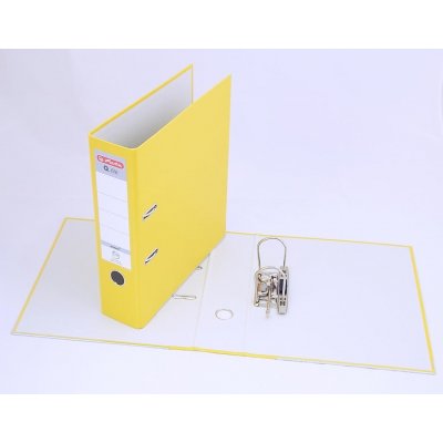 Herlitz pákový pořadač A4 8 cm Q.file protect žlutý – Zboží Živě