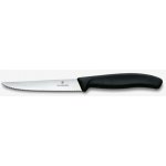 nůž 11cm, STEAK a PIZZA, vlnkovaný, černý, VICTORINOX – Hledejceny.cz