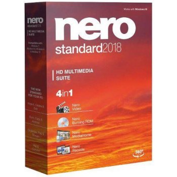 Nero Standard 2018 Suite, CZ elektronicky (EMEA-10080000/1291)