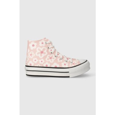Converse Chuck Taylor All Star Lift Platform Floral Embroidery A06325C Donut Glaze/Oops Pink/White