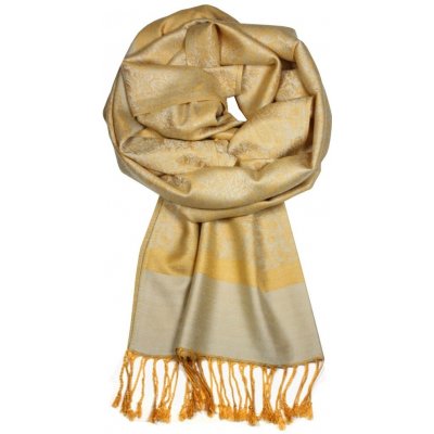 Dalmina Venezia kašmírový šál pašmína H85-94 tmavě béžová – Hledejceny.cz