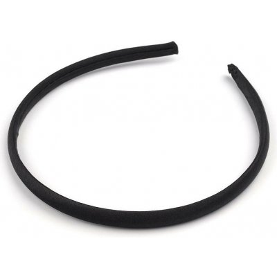 Saténová čelenka do vlasů Varianta: 12 černá, Balení: 1 ks – Zboží Dáma