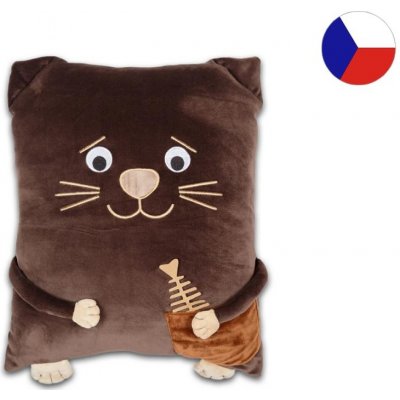 Sleep-well Polštář z mikrospandexu Kocourek 24 x 30 cm – Zboží Dáma
