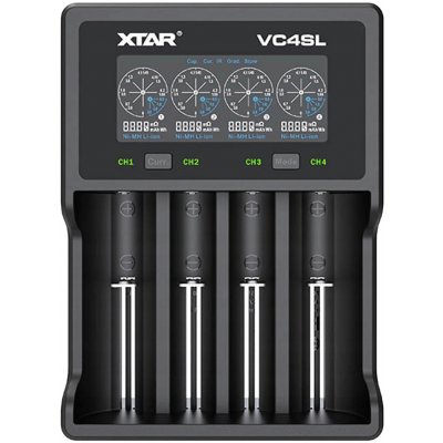 Rebel BAT1151 Nabíječka baterií Li-ion / Ni-MH / Ni-Cd, 4 sloty, USB-C QC 3.0, 0,25-3 A – Zboží Živě