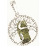 My Moldavite Stříbrný přívěsek s přírodním vltavínem Strom života 478 – Hledejceny.cz