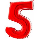 Grabo Nafukovací balónek číslo 5 modrý 102 cm extra velký – Hledejceny.cz