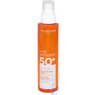 Clarins Sun Care Water Mist SPF50 hydratační a ochranný fluid ve spreji 150 ml – Zboží Mobilmania