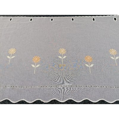 Záclona na vitrážku - vyšívaná W/49020 60 cm – Hledejceny.cz