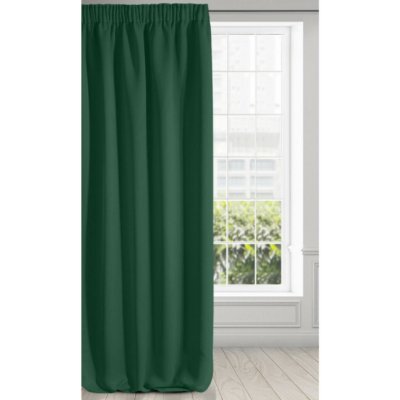 Hotový závěs PARISA zatemňovací tmavě zelený - na pásce – Sleviste.cz