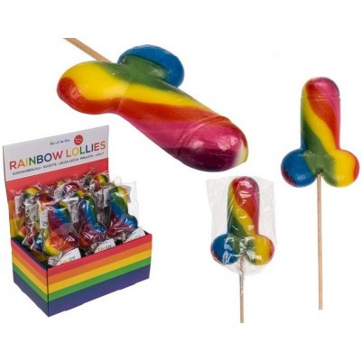 Lízátko penis barevné – Zboží Dáma