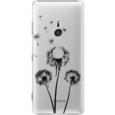 Pouzdro iSaprio - Three Dandelions Sony Xperia XZ3 černé – Zboží Mobilmania