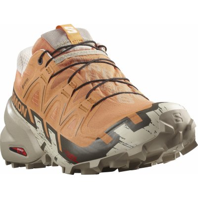 Salomon Speedcross 6 GTX W Coral Gold/Vintage Khaki/Rainy Day – Zboží Mobilmania