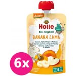 HOLLE Banana lama Bio ovocné pyré banán jablko mango meruňka 6 x 100 g – Hledejceny.cz