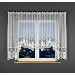 Dekorační oblouková krátká záclona na žabky nebo garnýž PELAGIA 160 bílá 400x160 cm MyBestHome – Zboží Dáma