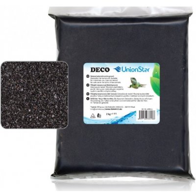 Unionstar Deco písek černý 0,7-1,2 mm, 2 kg – Zboží Mobilmania