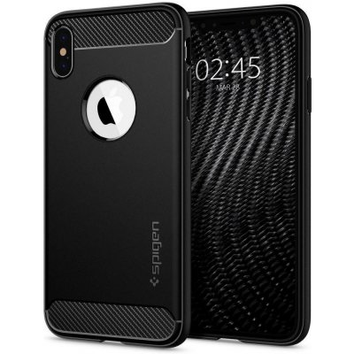 Pouzdro SPIGEN Rugged Armor IPHONE X / XS matné černé – Zboží Mobilmania