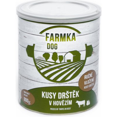 Falco Farmka Adult kusy drštěk v hovězím 800 g – Sleviste.cz