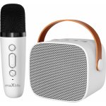 maXlife MXKS 100 Bluetooth Karaoke mikrofon reproduktor bílý – Zboží Dáma maXlife MXKS 100 Bluetooth Karaoke mikrofon reproduktor bílý – Zboží Dáma