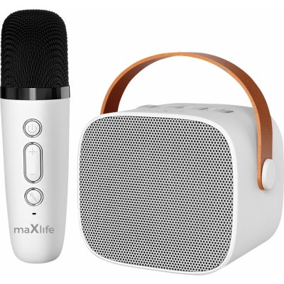 maXlife MXKS 100 Bluetooth Karaoke mikrofon reproduktor bílý – Zboží Dáma maXlife MXKS 100 Bluetooth Karaoke mikrofon reproduktor bílý – Zboží Dáma