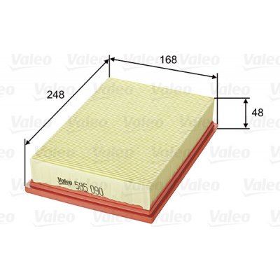 Vzduchový filtr VALEO 585090 – Hledejceny.cz
