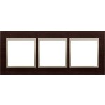 Simon DRN3/85 Rámeček 3 násobný dřevěný wenge/zlato – Hledejceny.cz